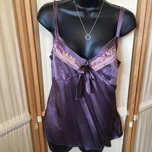 💜 BANANA REPUBLIC: Size 8 Tank Top. Silk Shell